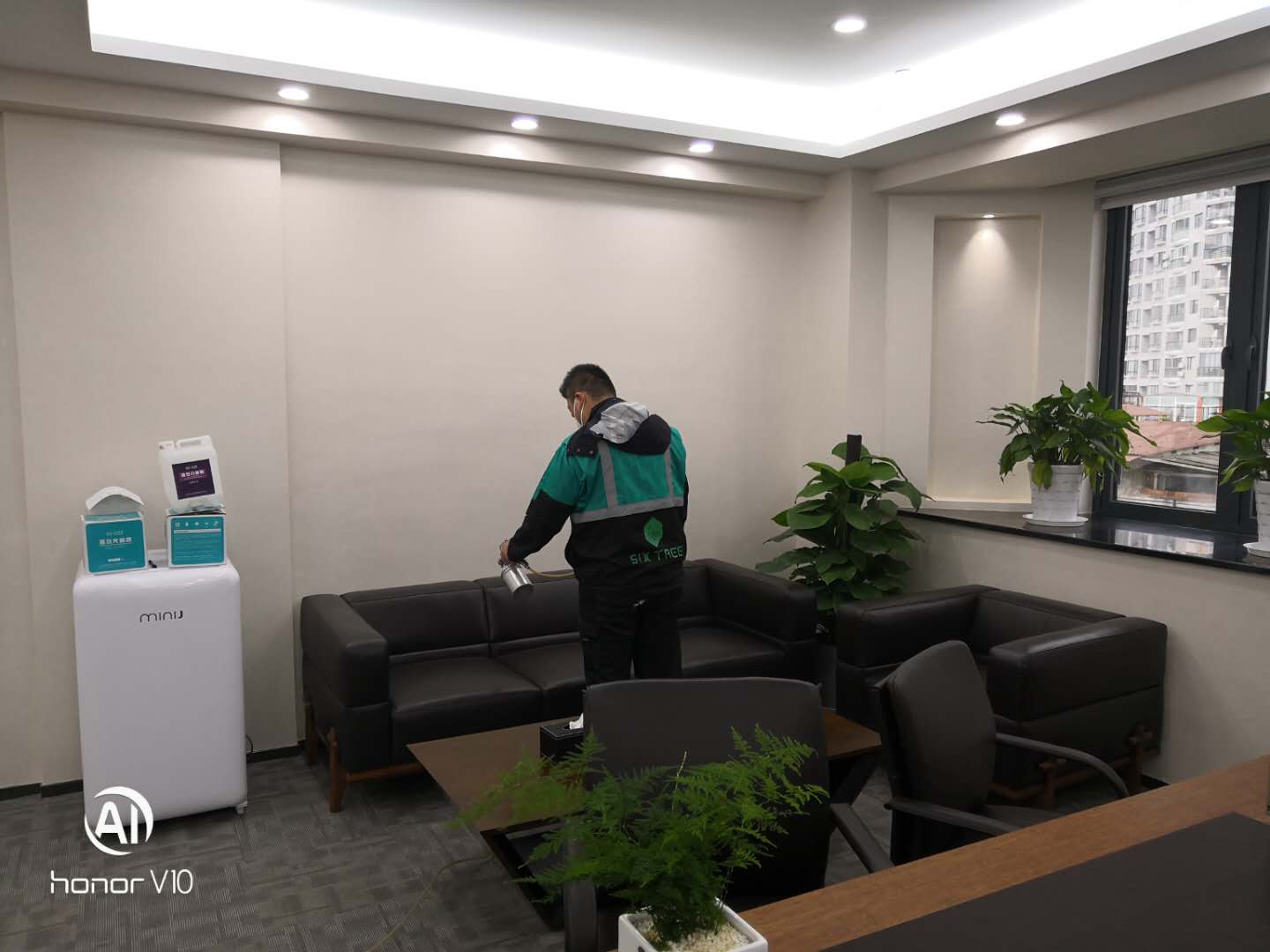 葉子環保為紅星地產辦公室除甲醛除異味，營造健康辦公環境